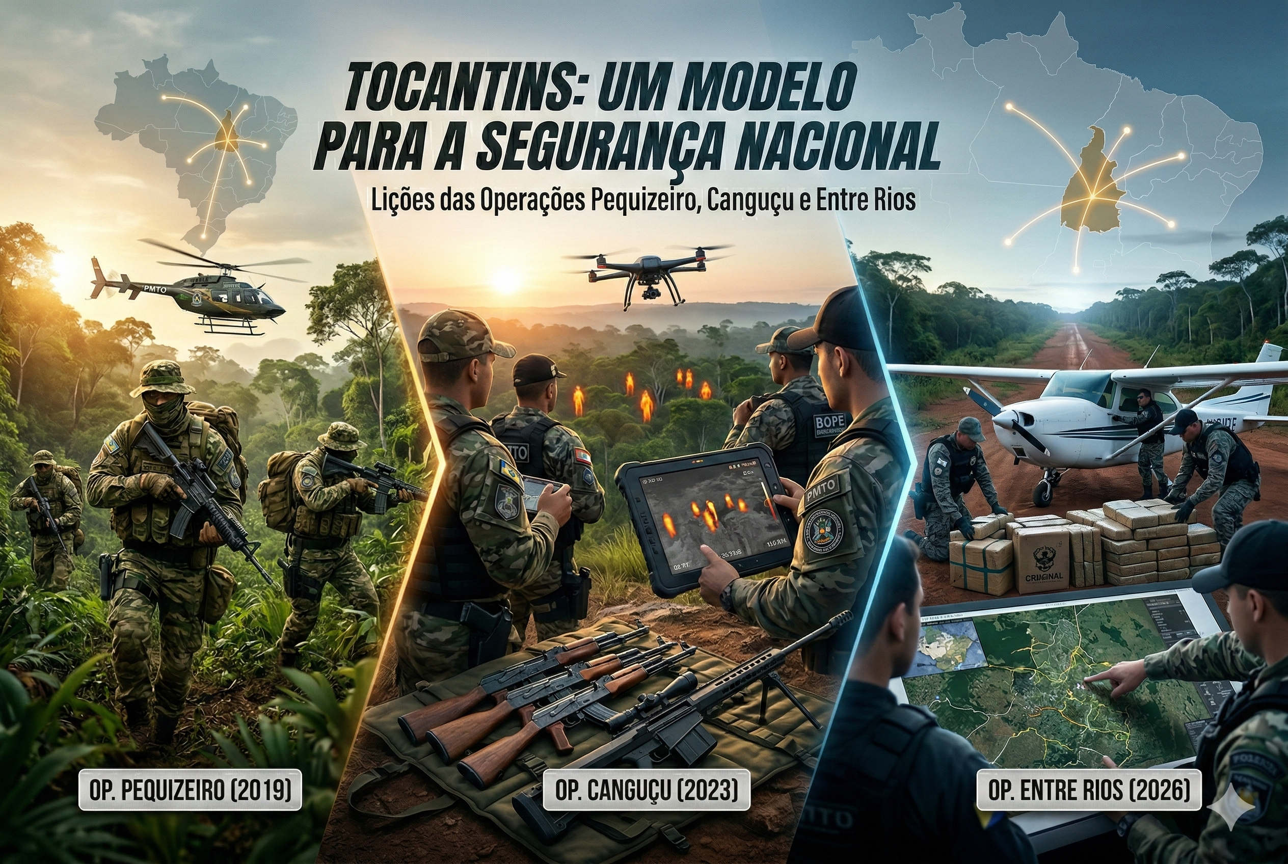 Operações Pequizeiro, Canguçu e Entre Rios: O que as grandes operações policiais no Tocantins podem ensinar à Segurança Nacional.