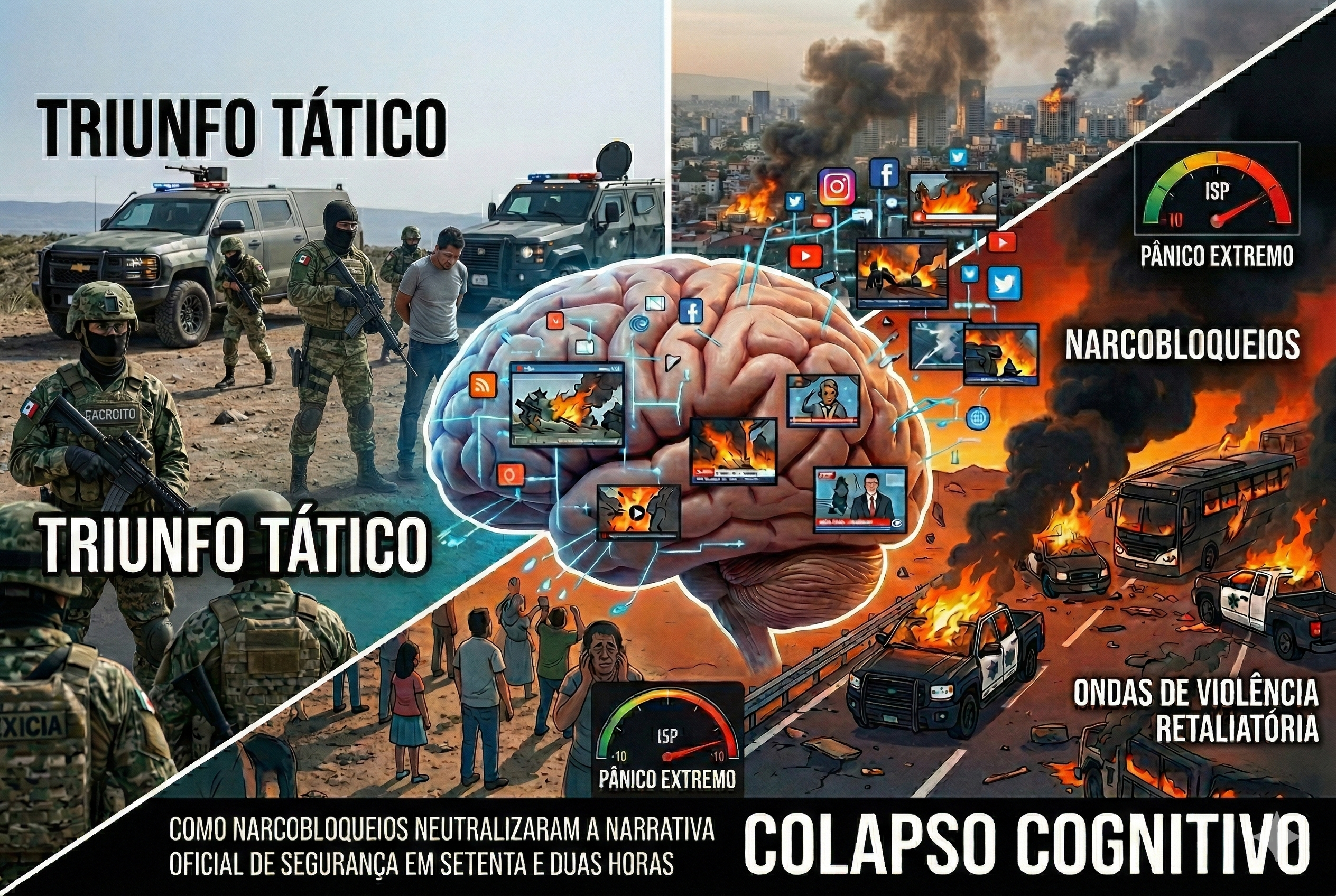 O triunfo que incendiou o México e o colapso cognitivo do Estado perante o crime