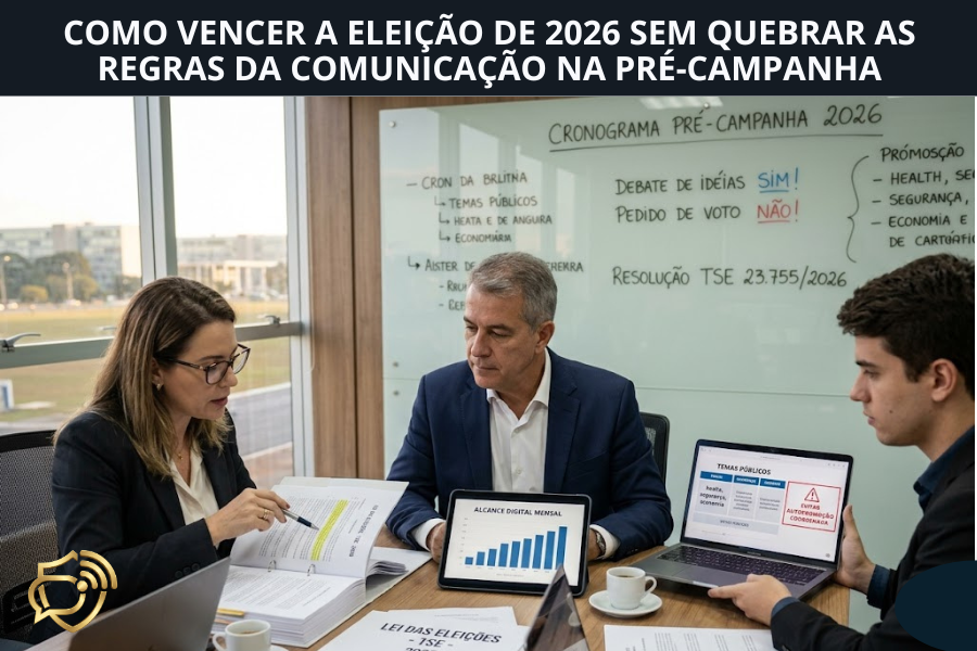 Como Vencer a Eleição de 2026 sem Quebrar as Regras da Comunicação na Pré-Campanha